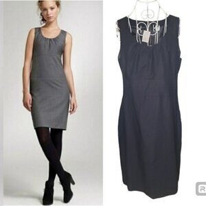 NWT J. Crew Allura Sheath Dress in Navy Size 12